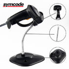 Symcode 1D Laser Scanner , Handheld Barcode Scanner With Stand Support Commands